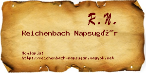 Reichenbach Napsugár névjegykártya